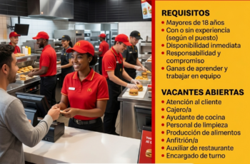 Trabajo en McDonald’s: Vacantes Disponibles y Perfil del Puesto