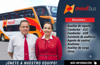 Trabaja en Movil Bus y desarrolla tu carrera