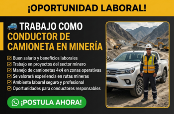 Trabajo como Conductor en Minería: Oportunidades Laborales